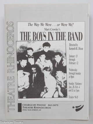 The Boys in the Band [program/playbill