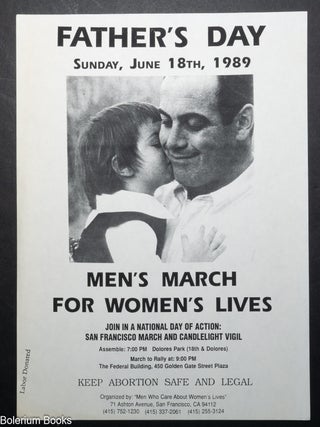 Cat.No: 352476 Father&rsquo;s Day: Men&rsquo;s March for Women&rsquo;s Lives [flyer
