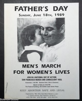 Cat.No: 352476 Father’s Day: Men’s March for Women’s Lives [flyer