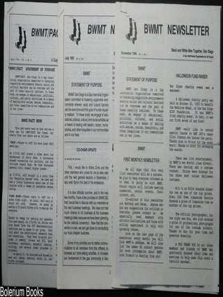 Cat.No: 352497 Black and White Men Together/San Francisco [newsletters]. BWMT