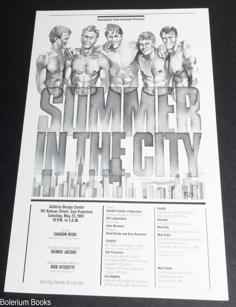Cat.No: 352510 Conceptual Entertainment presents Summer in the City [poster/broadside]. J. Fulp.