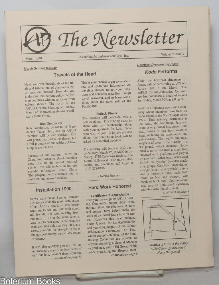 Cat.No: 352522 A/P The Newsletter: vol. 7, #3, March 1990