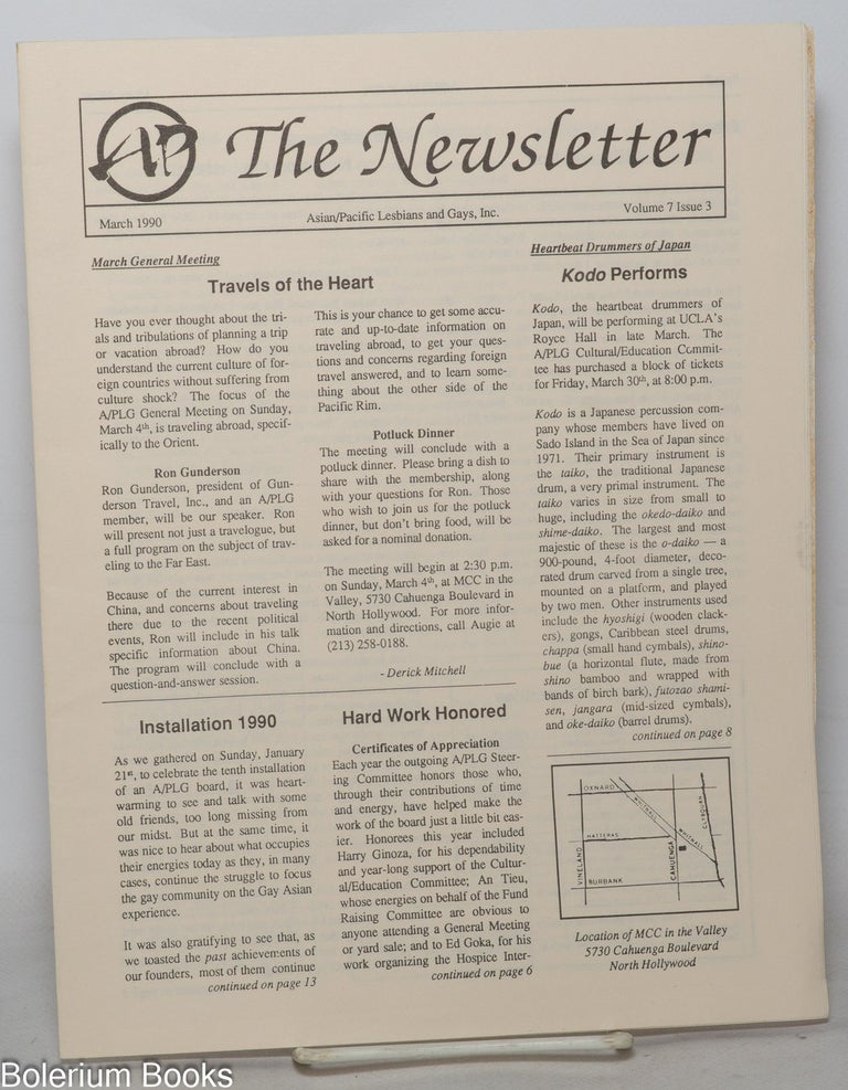 Cat.No: 352522 A/P The Newsletter: vol. 7, #3, March 1990