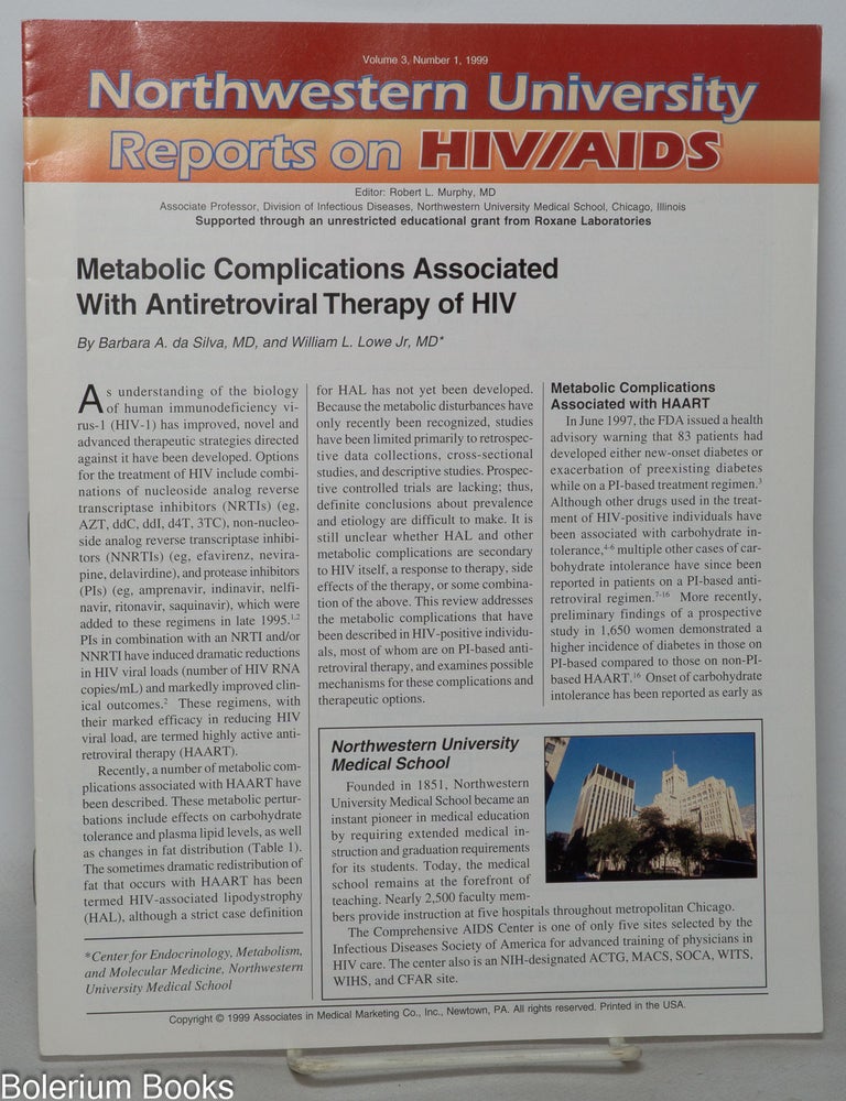 Cat.No: 352525 Northwestern University Reports on HIV/AIDS: vol. 3, #1