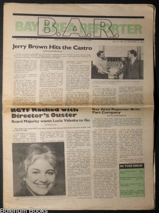 Cat.No: 352557 B.A.R. Bay Area Reporter: vol. 12, #38, Sept. 23, 1982. Paul F. Lorch