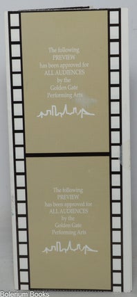 Cat.No: 352561 Golden Gate Performing Arts 23rd Season brochure