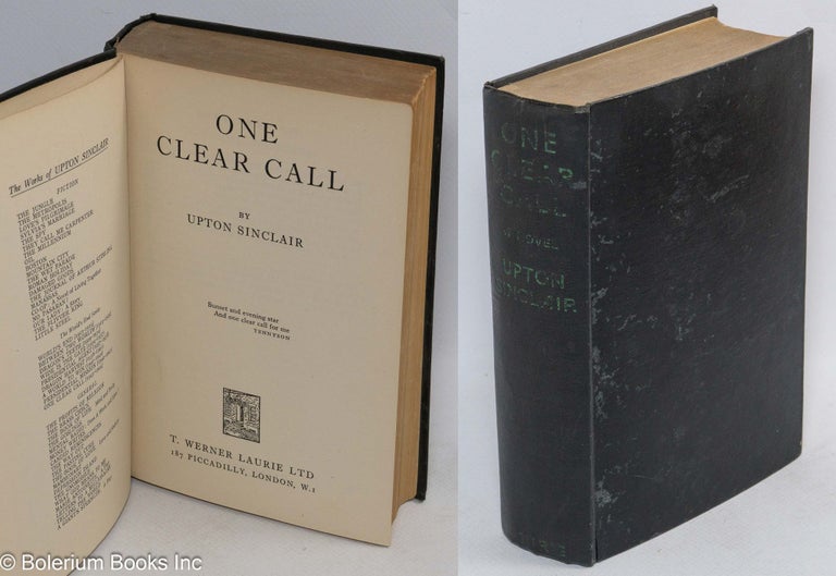 Cat.No: 3566 One clear call. Upton Sinclair.