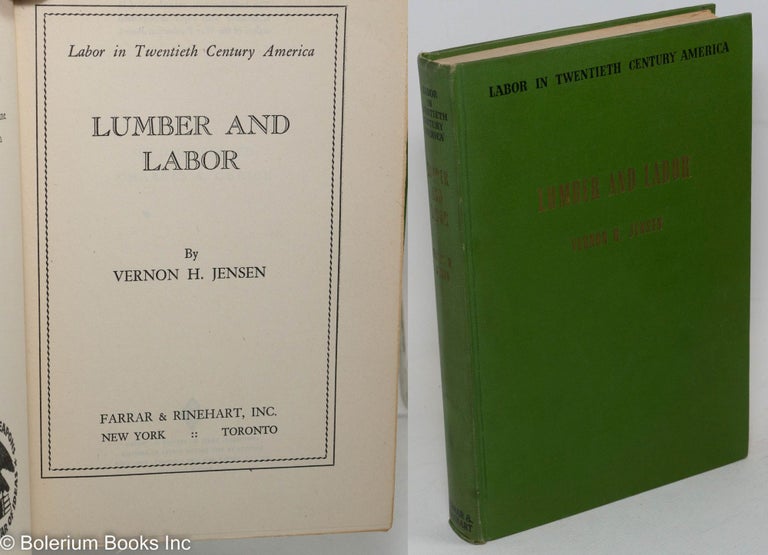 Cat.No: 3567 Lumber and labor. Vernon H. Jensen.