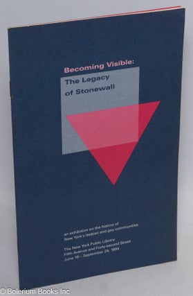 Cat.No: 35862 Becoming Visible: the legacy of Stonewall, an exhibition on the history of...