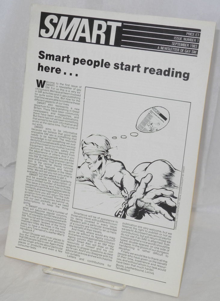 Cat.No: 36632 Smart: a newsletter of gay SM, issue number 1, September 1983
