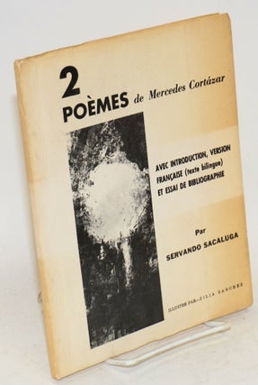 Cat.No: 37217 2 poèmes de Merceds Cortázar; avec introduction, version française...