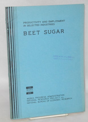 Cat.No: 40802 Changes in technology and labor requirements in crop production: sugar...