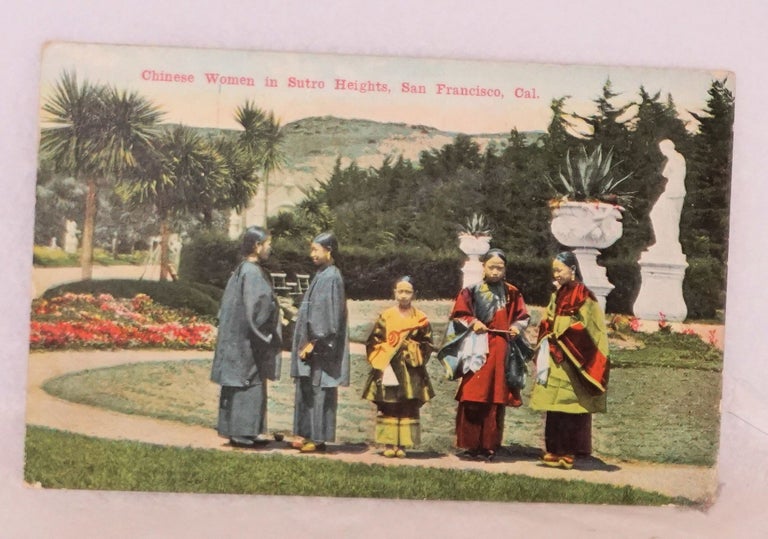 Cat.No: 40944 Chinese women in Sutro Heights, San Francisco, Cal. Postcard.