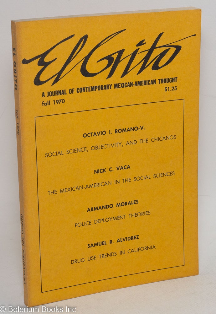 Cat.No: 41555 El Grito: a journal of contemporary Mexican-American thought; vol. 4