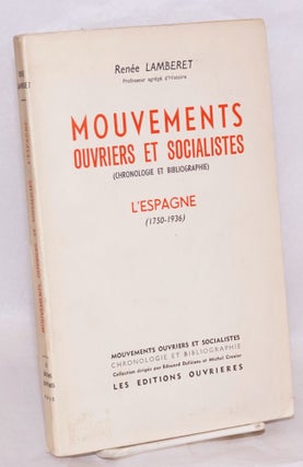 Cat.No: 44427 Mouvements ouvriers et socialistes (chronologie et bibliographie),...