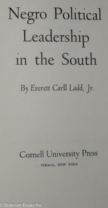 Negro political leadership in the south