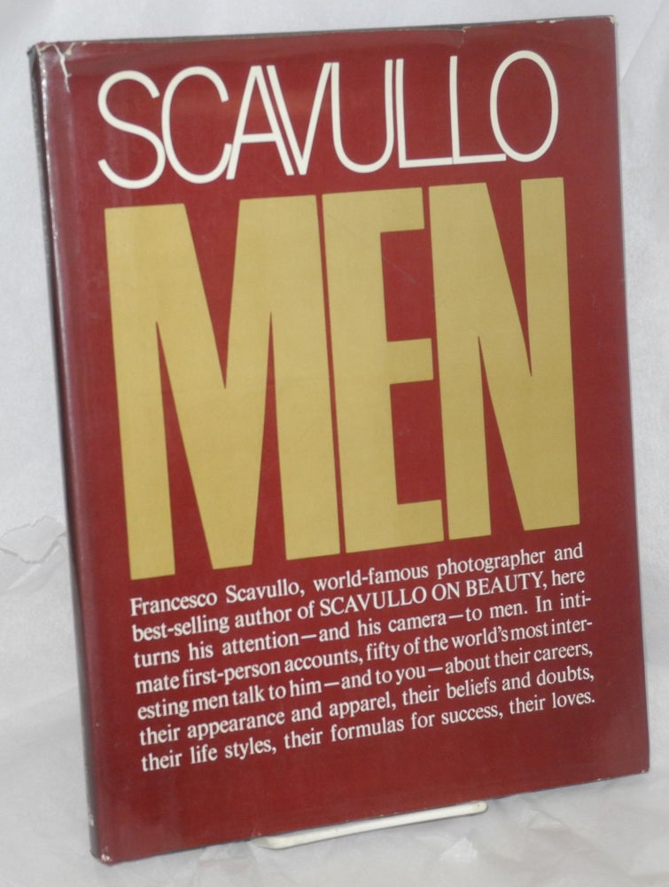 Cat.No: 45055 Scavullo on Men. Francesco Scavullo, Bob Colacello, Sean Byrnes.