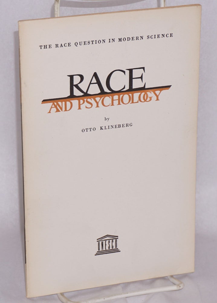 Cat.No: 45571 Race and Psychology. Otto Kleinberg.