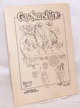 Cat.No: 47086 Gay Sunshine; a newspaper of gay liberation, #10 January 1972: Cover...
