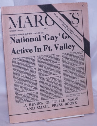 Cat.No: 48054 Margins #20, 5/1975: Special focus: gay male writing & publishing. Tom...