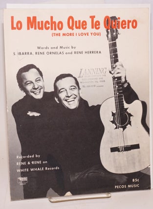 Cat.No: 48368 Lo mucho que te quiero [sheet music] (the more I love you), recorded by...