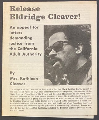 Cat.No: 5041 Release Eldridge Cleaver! An appeal for letters demanding justice from the...