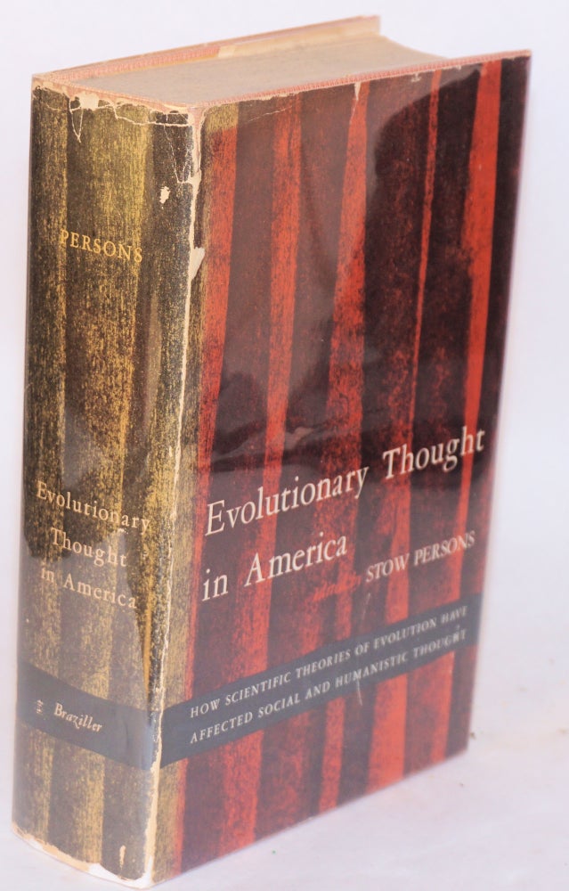 Cat.No: 50939 Evolutionary thought in America. Stow Persons, ed.