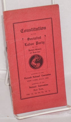 Cat.No: 51575 Constitution of the Socialist Labor Party of the United States of America....