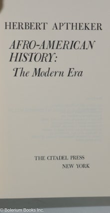 Afro-American history: the modern era