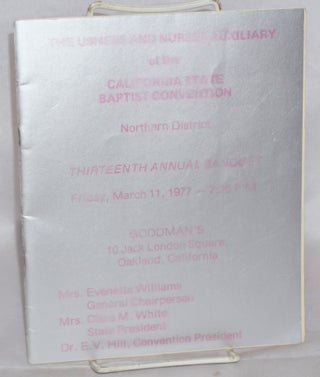 Cat.No: 54247 Thirteenth Annual Banquet: Friday, March 11, 1977, 7:30 P.M., Goodman's, 10...