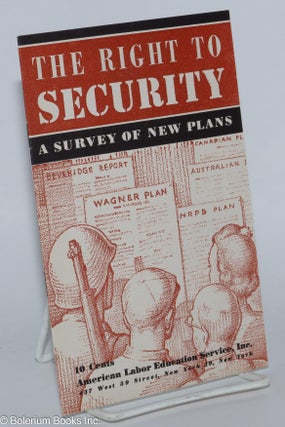 Cat.No: 55255 The right to security; a survey of new plans. Orlie Pell