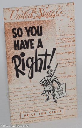 Cat.No: 55269 So you have a right! Fred Wright