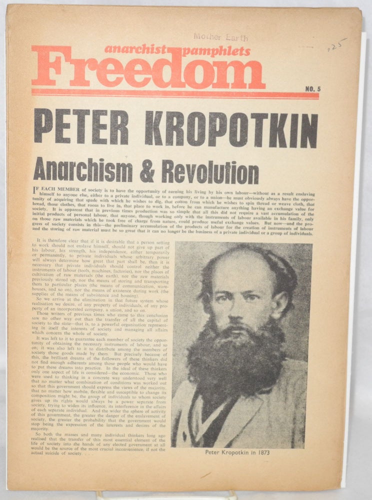 Cat.No: 55405 Peter Kropotkin: anarchism & revolution