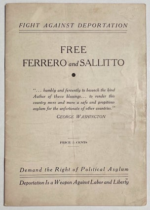 Cat.No: 5592 Fight against deportation; free Ferrero and Sallitto. Demand the right of...