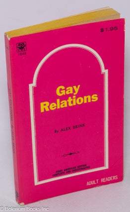 Cat.No: 57552 Gay Relations. Alex Brink