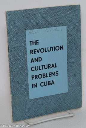 Cat.No: 57694 The revolution and cultural problems in Cuba. Fidel Castro