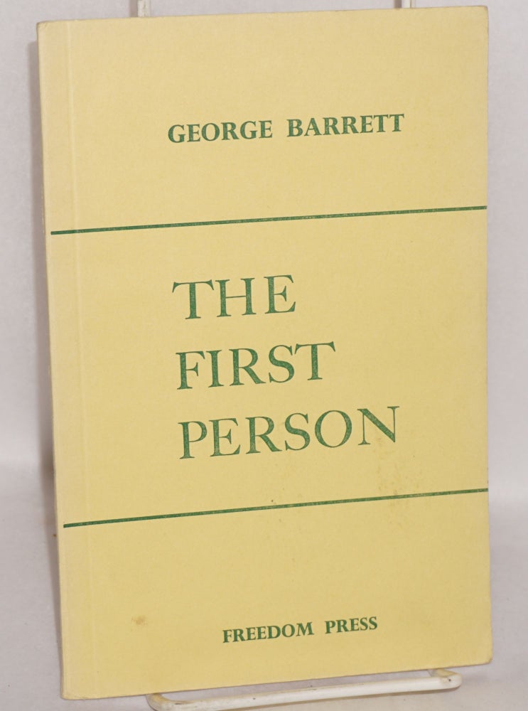 Cat.No: 58663 The First Person. George Barrett.