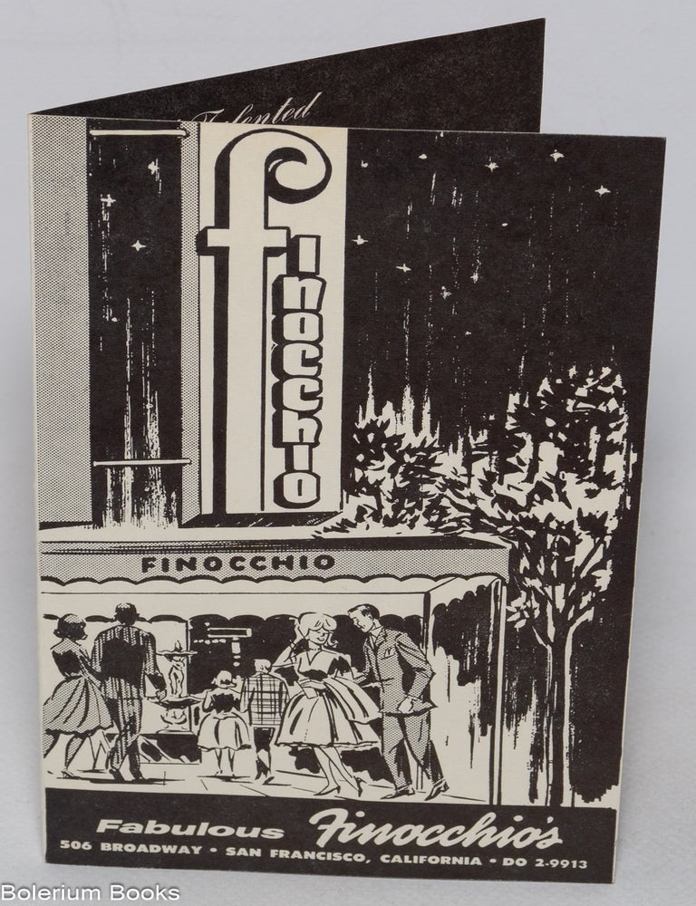 Cat.No: 60334 Fabulous Finocchio's [brochure]