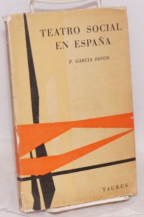 Cat.No: 62027 El teatro social en España (1895-1962). F. Garcia Pavon