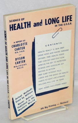 Cat.No: 62244 Science of health and long life in the U.S.S.R.: a personal report....