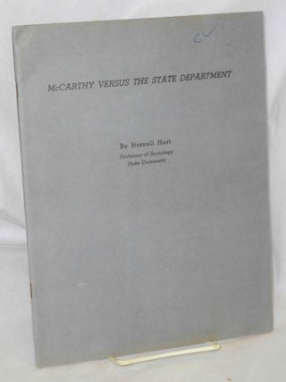 Cat.No: 62308 McCarthy versus the State Department; toward consensus on certain charges...