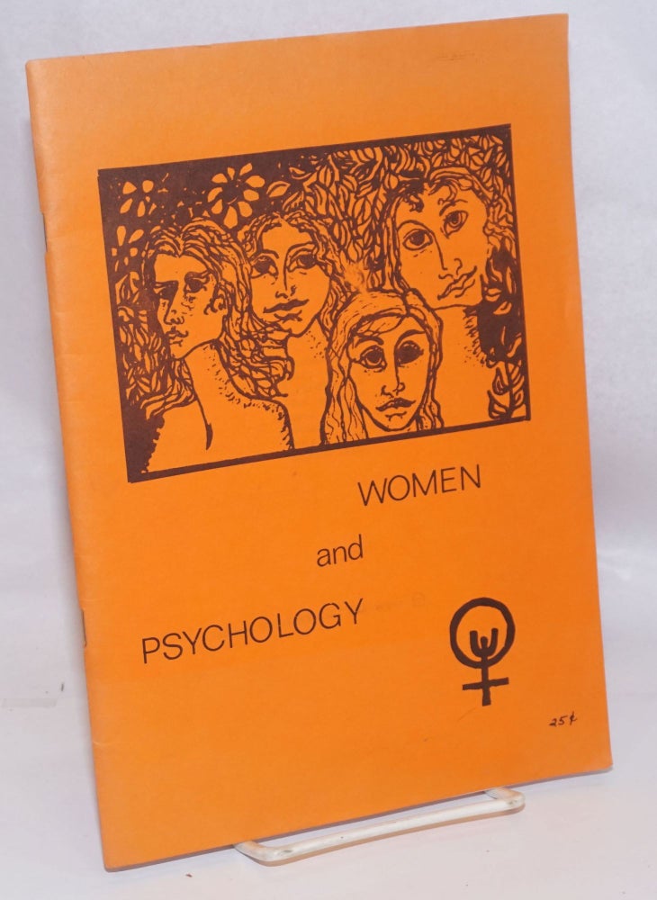 Cat.No: 62778 Women and psychology annotated bibliography. Alice Maxfield, et alia.