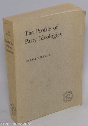 Cat.No: 63069 The profile of party ideologies; an analysis of the present-day manifest...