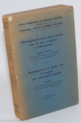 Cat.No: 63281 Development of a middle class in tropical and sub-tropical countries....