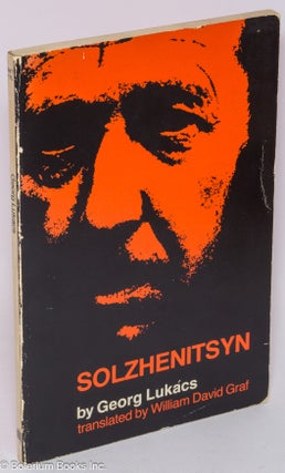 Cat.No: 64478 Solzhenitsyn. Georg Lukacs