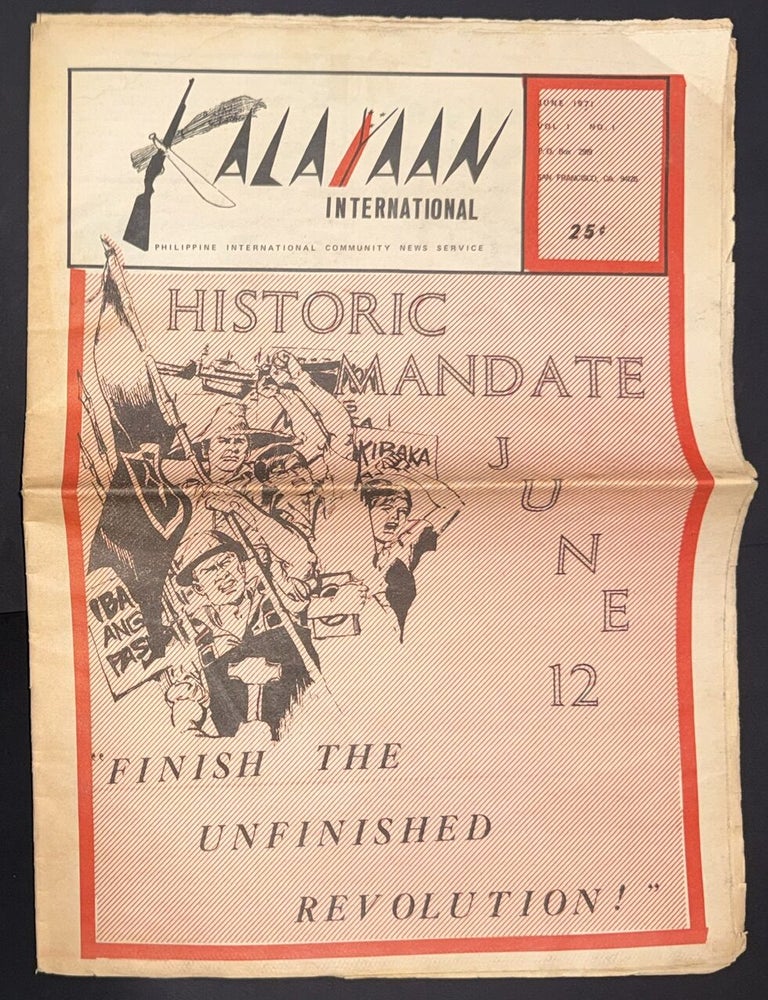 Cat.No: 65670 Kalayaan international; Philippine international community news service, June 1971. vol. 1, no.1