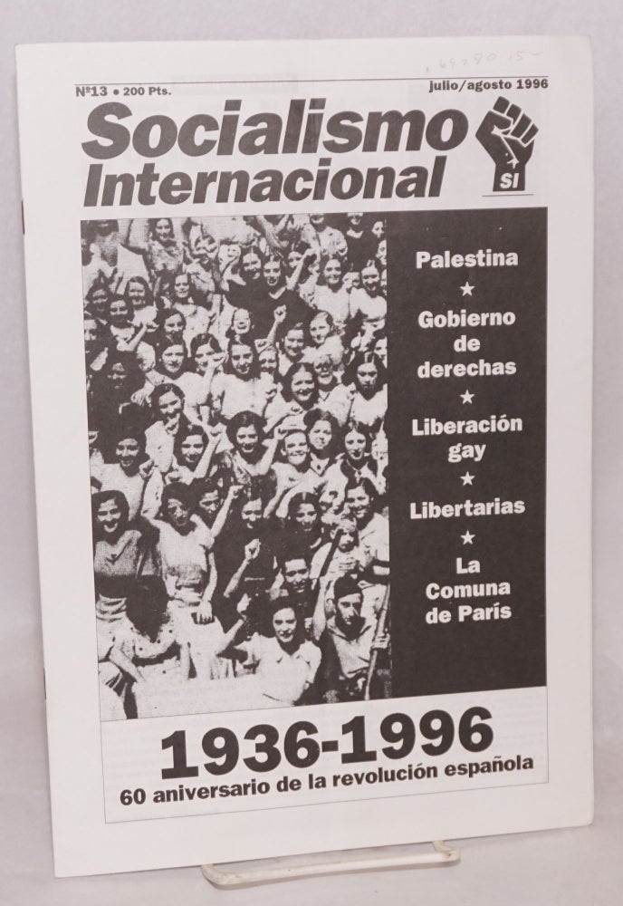 Cat.No: 69280 1936-1996; 60 aniversario de la revolución española, in Socialismo...
