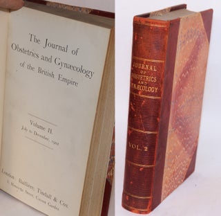Cat.No: 70481 The journal of obstetrics and gynaecology of the British empire volume II...