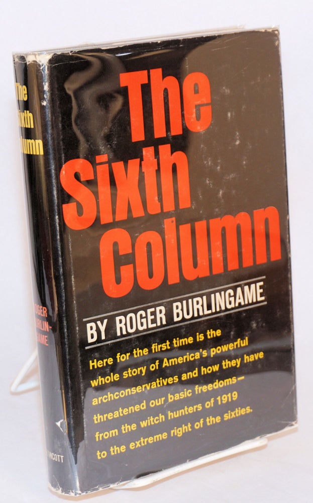 Cat.No: 72308 The sixth column. Roger Burlingame.