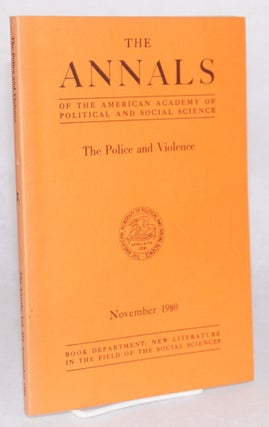 Cat.No: 73386 The police and violence; [in The annals of the American academy of...